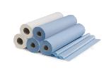 Draps d'examen plastifiés bleu HARTMANN 50*38cm  6RLX