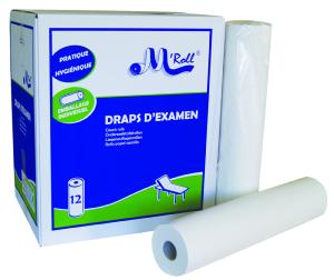 Draps d'examen lisses 50*190cm, 30 Formats 12RLX