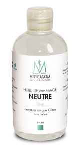 HUILE DE MASSAGE NEUTRE PREMIUM LONGUE GLISSE MEDICAFARM  250 ML